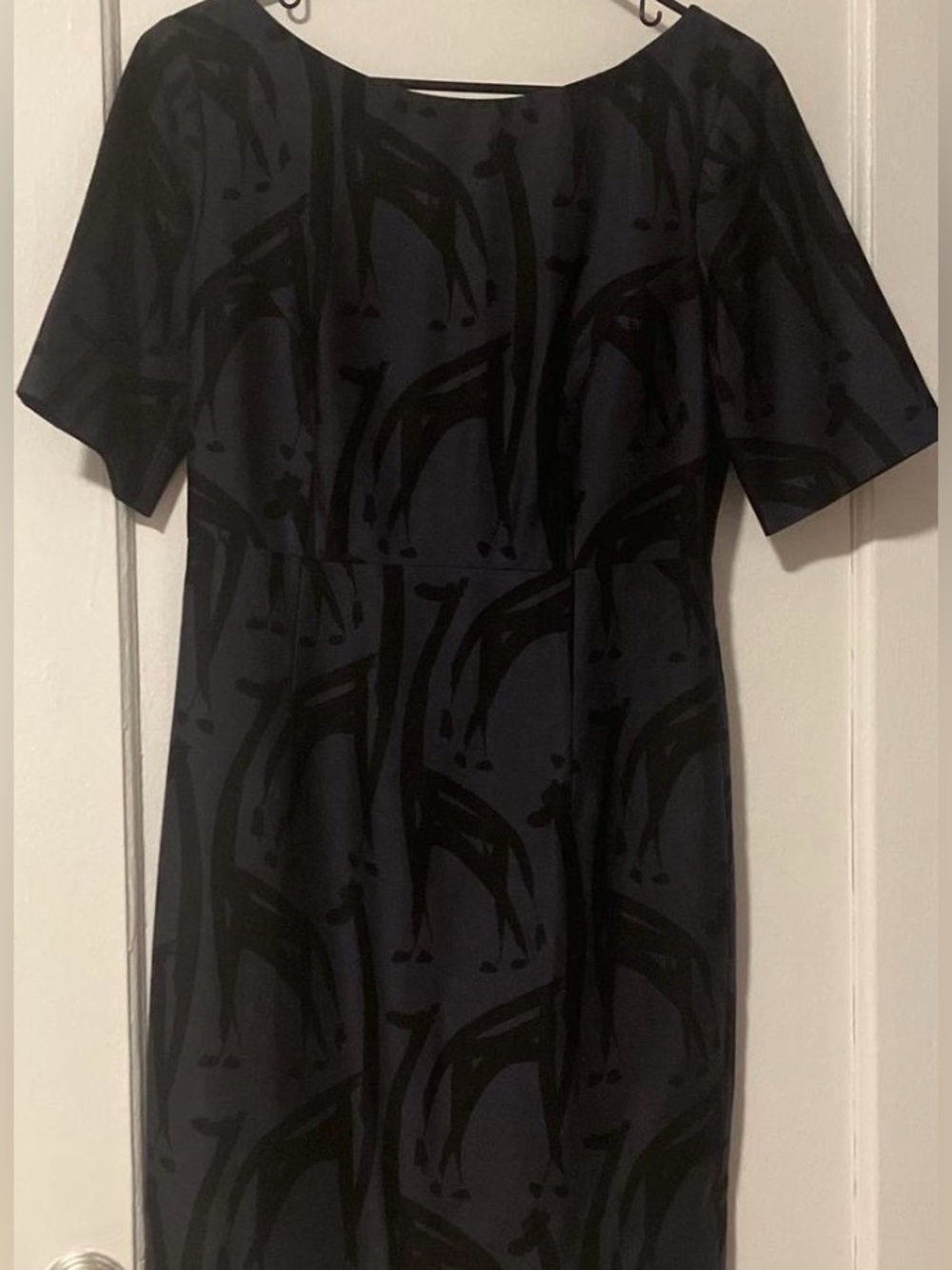 Orla Kiely Black Dress with subtle graphic.